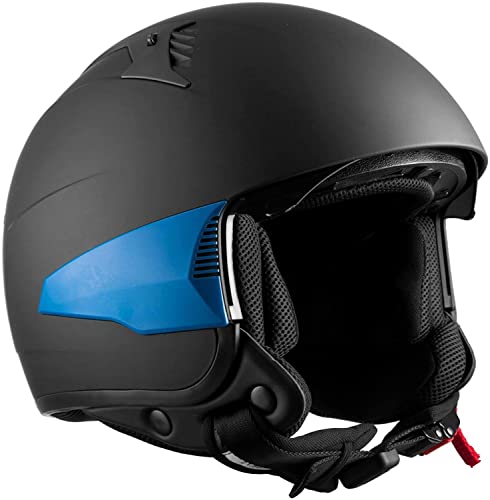 WESTT Rover Casco Moto I Casco de Motorista para Hombres y Mujeres I Casco de Motorista con Visera I Casco de ciclomotor con 3 Piezas Laterales Intercambiables I Certificado ECE I L (57-58 cm) Cover
