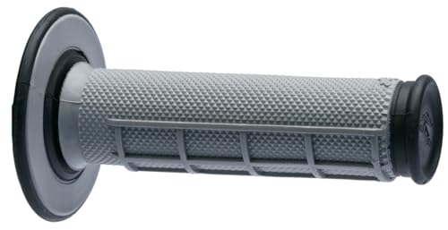 Renthal G151 Diamond/Half Waffle, Grey/Black, Dual Compound MX/Enduro Grips, 2-Pack