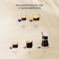 NESPRESSO KRUPS Vertuo Up Blau Kapselmaschine, 5 Tassengrößen, 3 Sek. Aufheizzeit, One Touch Kaffee Zubereitung, schwenkbarer Wassertank, Coffee Creations Modus, Kaffeemaschine XN9404 – Ansicht 6