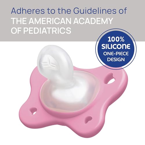 Chicco Dual Soft Orthodontic Pacifier One-Piece Silicone, 6-16m, 2-Pack - image 7