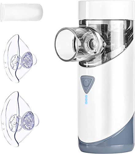 NAHKZNY Nébuliseur Inhalateur Nébulisateur Silencieux Portable Aérosol Rechargeable par Câble USB Efficace pour Adultes et Enfants avec Embouchure pour les Maladies Asthma Respiratoires Cover