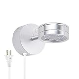 Lysed LED Wall Mount Lamp Plug in Light,3W Three Color Warm Light-White Light-Natural Light,Reading...