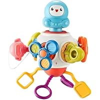 Brinquedo Sensorial Bebe Infantil Montessori. Cubo De Atividades Educativo 8 em 1. Educacional Desenvolvimento Presente Crianças Bebês. (Branco)