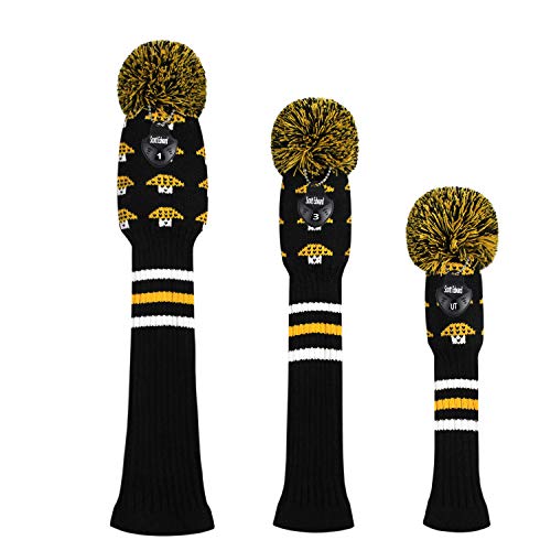 Couvre-club de golf en tricot original pour look vintage sur le parcours de golf - 2