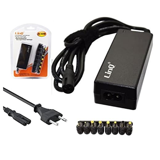 Linq AC60W ALIMENTATORE UNIVERSALE PC PORTATILI 60W NETBOOK AUTOSETTANTE PER VARIE MARCHE