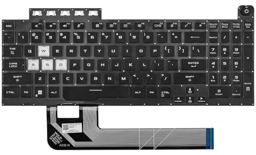 Image of Replacement Keyboard for ASUS TUF Gaming F15 FX506 FA506 FA506Q FX506H FX506LI FX506LH F17 FX706 FA706 FX706LI RGB Backlit
