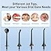 COSLUS Water Dental Flosser Pick for Teeth: 4 Modes Cordless Portable 300ML Larger Tank Water Teeth Cleaner IPX7 Waterproof Flossing Cleaning Picks for Home Travel Black C30(FC5360)