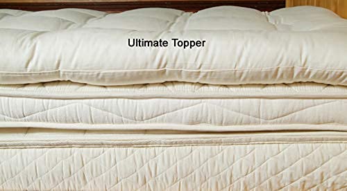 Holy Lamb Organics Quilted Ultimate Wool Mattress Topper - Full #TOP6