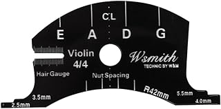 ヴァイオリンブリッジ多機能型テンプレート4/4ヴァイオリンブリッジ修理リファレンスツール指板スクレーパー作成ツール耐久性