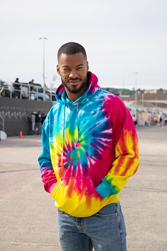 Image of Colortone Tie Dye Pullover Hoodies for Women and Men - Classic Fit Sweatshirts