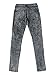 Bienzoe Girl's Cotton Stretch Dark Blue Snow Wash Dart Knee Denim Skinny Jeans