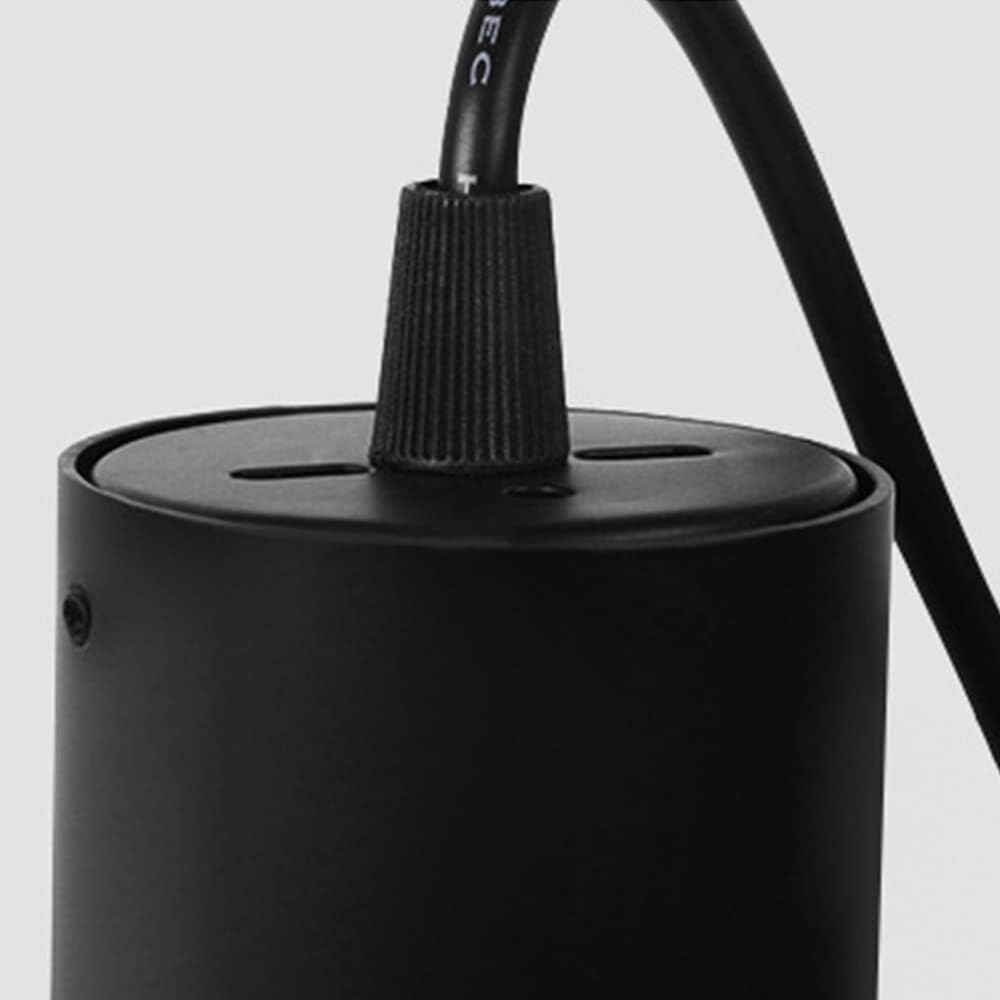 Genérico Lámpara de techo aluminio con suspensión cilíndrica y luces LED nórdicas, tubo largas creativas(6 * 30cm,White Light)