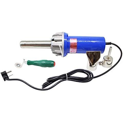 Toplionace 220V Electric Plastic Welding Gun, Bumper Repair Tool Set PVC Plastic Floor Welding Gun Industrial Electric Hot Air Gun 1080W (Plastic Welder 1080W) Cover