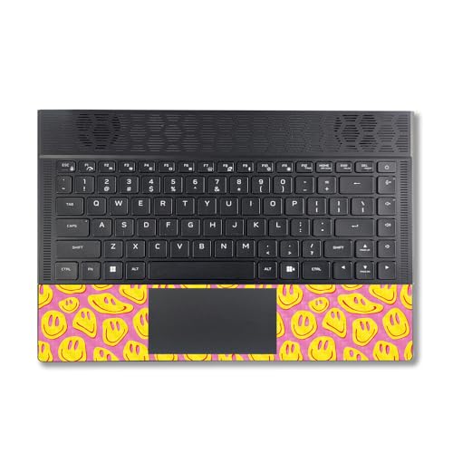 Image of MightySkins Carbon Fiber Skin Compatible with Alienware X14 R2 (2023) Full Wrap Kit - Melted Faces | Protective, Durable Textured Carbon Fiber Finish | Easy to Apply & Change Styles | Made in The USA