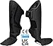 RDX Shin Guard for Muay Thai, Kickboxing, MMA Training, Maya Hide Leather Instep Leg Foam Pads for Martial Arts, Sparring, Gear for BJJ and Boxing