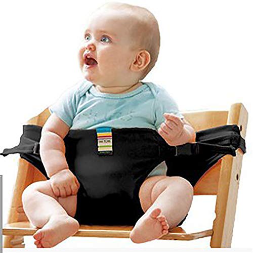 AmerStar The Washable Portable Travel High Chair Booster Baby Seat with Straps Toddler Safety Harness Baby Feeding The Strap with Adjustable Straps Shoulder Belt