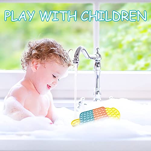 Big Popsicle Pop Push Fidget Toy, Push Bubble Sensory Stress Toys, Jumbo Pop for Kids, Silicone Toys for Autistic Adult Squeeze Toy Autism Special Needs Classroom Anxiety Relief Toys(Jumbo Size)