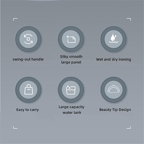 Miniatura 2 de DAUTAI Vaporizador de ropa de mano, plancha de vapor portátil de viaje, planchado vertical y horizontal, removedor de arrugas de tela 2 en 1 y