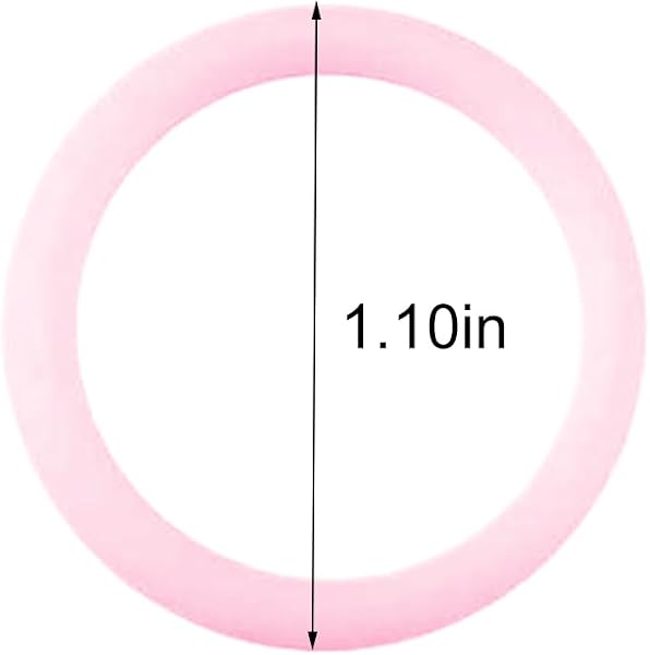 12 Piezas Anillo De Silicona Chupete,Chupete Bebé Clips,Adaptadores Para Chupetes Mam,Soporte Suave Mordedor,Regalos Para Niños,Accesorios para Baby Shower,Rosa,Kiuiom - 2