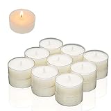 Velas sin aroma sin aluminio con funda transparente