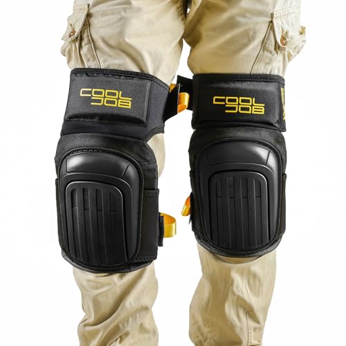 COOLJOB Professional Knee Pads with Gel Padding