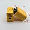 2PCS 120W Double PD Fast Charger with Type-C & QC3.0 Ports Support PD Charging Protocol 5V 2A Charging Adapter