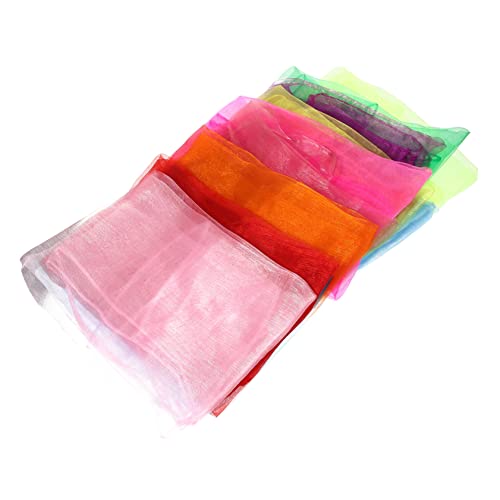 12pcs Dance Scarves for Boy Girl Bright Play Scarves for Juggling Performance Acrobatic Props for Toddlers Dance Activities