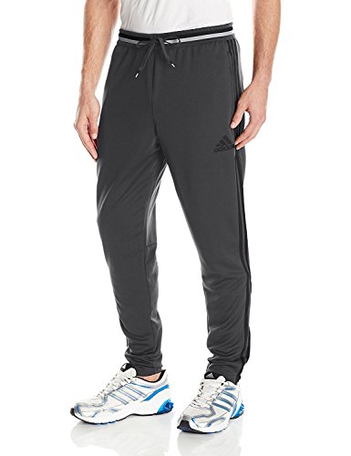 adidas Men's Condivo 16 Training Pants, Dark Grey/Black, Small