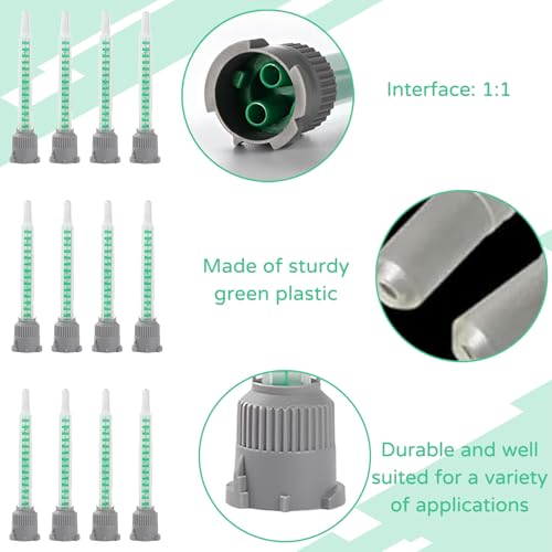 10 Stück Statikmischer Mischdüse,Statikmischer,Mischdüse,2k Kleber,Mischdüsen,Mischerspitzen,1:1 Mischerdüsen Für Kunststoffkleber Zweikomponentenkleber 2k Kleber Pistole