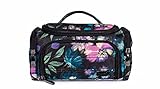 Lug Women's Mini Makeup Bag, Bloom Black
