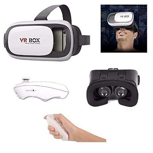 Óculos 3D VR Box Realidade Virtual com controle Bluetooth 2.0