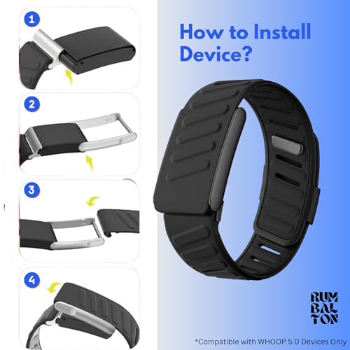 Image of Premium Sports Strap for Whoop 5.0 - One & Peak 2025 Released Band Replacement Strap Accessory | Ultra Soft Felt | Sweat Resistant, Silicone Band for Fitness, Workouts (Device Not Included)