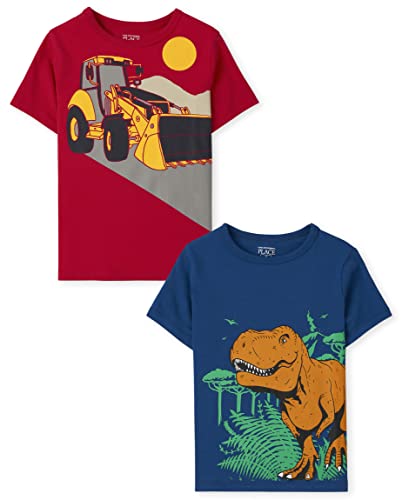 Image of Baby Boys and Toddler Boys Short Sleeve Graphic T- Shirt 2-pack