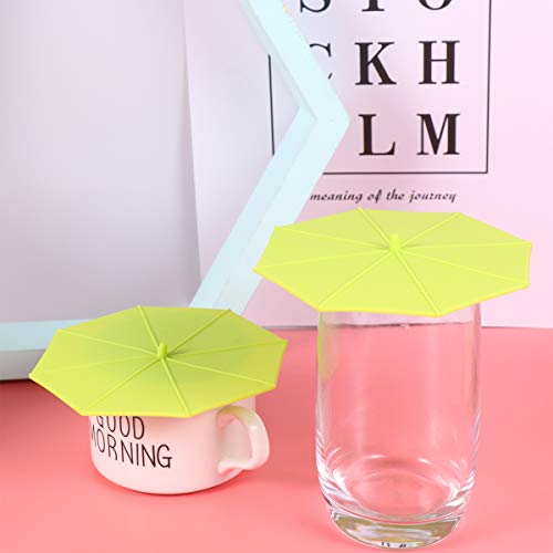 DOITOOL Caneca de café de chá, 3 peças, à prova de vazamento, tampas de silicone para copo seladas p