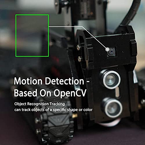 Gewbot DIY Robot Model Kit for Raspberry Pi 4/3 Model B+/B WiFi Wireless Smart Robot Car Kit with 4-DOF Robotic Arm/OpenCV Target Tracking/Video Transmission Rasptank Robotic Kit with PDF - Image 6