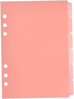 Ciieeo 6Pcs Páginas Separadas Para Caderno Fichários De Receita Cadernos A5 Divisórias De Fichário De Caderno De Receitas Com Abas Divisórias De Índices De Caderno A5 Divisórias De