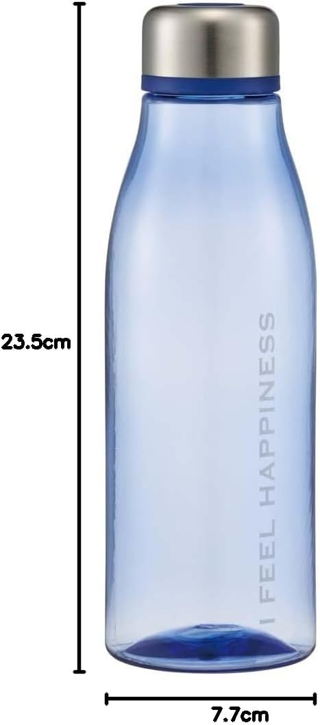 Skater PTY8-A Direct Drinking Water Bottle, Plastic, 25.4 fl oz (750 ml), See-Through Blue, with Infuser, For Adults, Lightweight