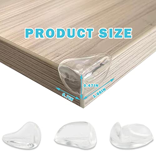 Image of 10 Pack Corner Protector,Furniture Corner Guard,Water Drop Shape Corner Protector Cover Baby Protective Table Corner Protector, Soft and Transparent, Covers Sharp Furniture and Table Edges