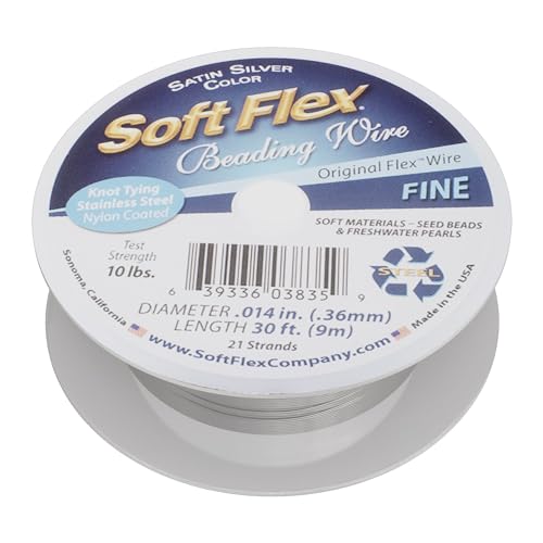 Soft Flex 21 Strand Beading Wire - Fine 0.14 Diameter - 30 Feet Design Wire