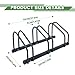 Auwey Bike Floor Rack Bike Floor Parking Bicycle Parking Rack Bike Storage Stand Bike Floor Stand Bicycle Storage Organizer for Mountain Bike, Road Bike Fit 22-28