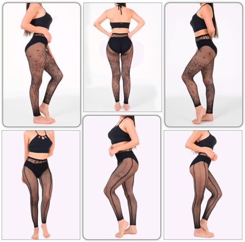 6 Pairs women's fishnet lace Tights2