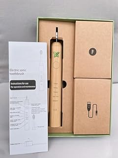 Maxdent Spazzolino elettrico in bambù, Back to Nature, 3 testine