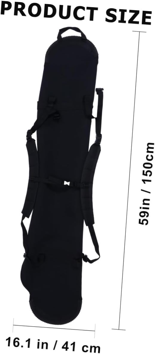 PartyKindom Snowboard Bag Snowboard Protection Cover Lightweight Sturdy Ski Gear Backpack Shoulder Strap Suitable for Travel