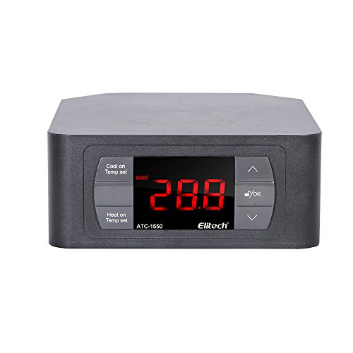 Elitech ATC-1550 220V Contrôleur de température,Multi-fonction Thermostats de Commande numérique pour aquarium, cave à vin, reptile, amphibien, stockage, laboratoire?pré-câblé)