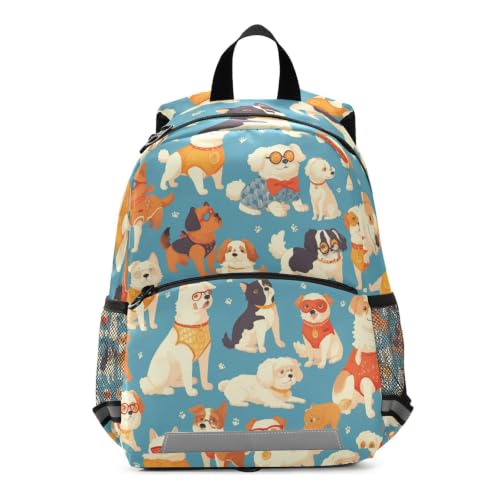 Sac scolaire chiens dessin animé pour les sorties et l'école maternelle