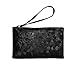 Produktbild CamKpell Modischen Stil Handytasche Frauen Lady Glatt PU-Leder Clutch Handtasche Geldbörse Lange Kartenhalter Für Party - Schwarz