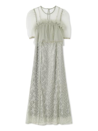 [フレイ アイディー] シルバーリーフ レースレイヤードレス FWFO255505 レディース MNT 0