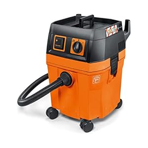 FEIN Nass- / Trockensauger DUSTEX 35L (Industriestaubsauger 1380W, Behälter 32l, extra Steckdose) 92036223000, Orange