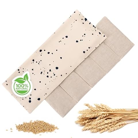 Blumtal XXL Poduszka z ziarnami 50x20 cm – Alternatywa dla poduszki z pestkami wiśni, na kark i ramiona, do mikrofalówki, pokrowiec 100% bawełna, zdejmowany, pralny, poduszka grzewcza z pszenicy