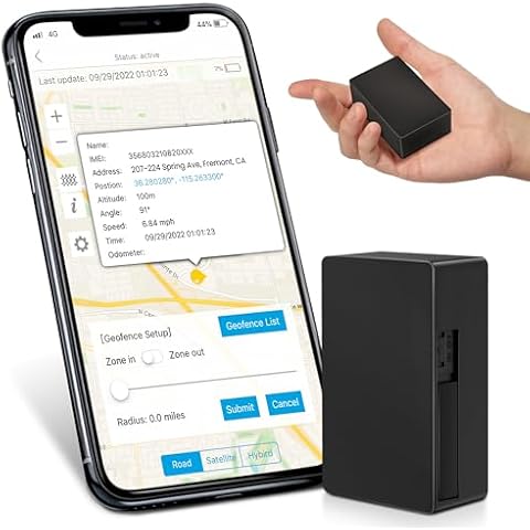 ABLEGRID GPS Tracker for Vehicles Small Real Time Tracking Device for Car 3400mAh 30 Days Battery Magnetic 4G LTE Car Tracker Locator - First Month Free Cover